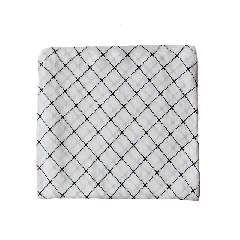 Baumwoll-Musselin Babydecke mit Herzmuster Karnz