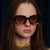 Damen modische Sonnenbrille im avantgardistischen Stil Karnz