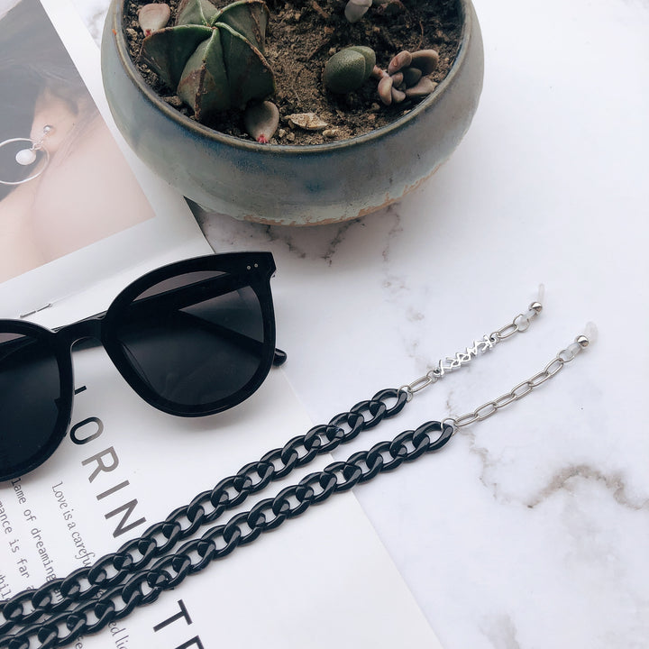 Chunky Metallkette Brillehalter Karnz