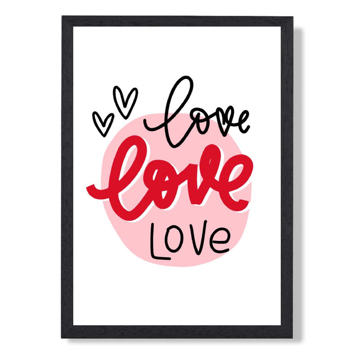 Gerahmter Kunstdruck „Kreis der Liebe“