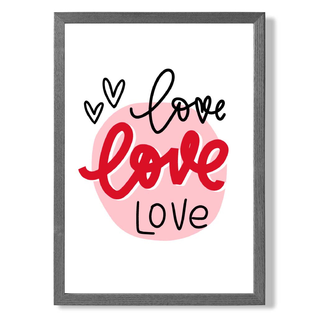 Gerahmter Kunstdruck „Kreis der Liebe“