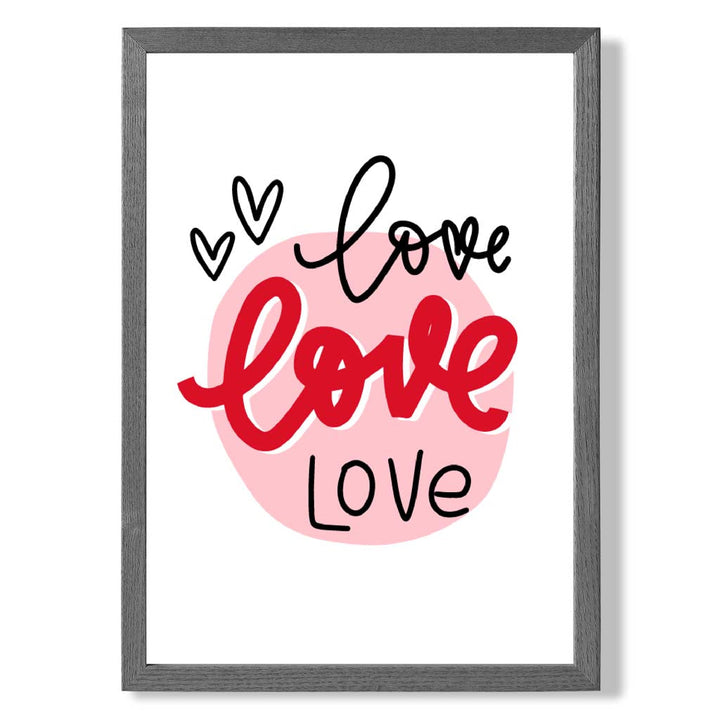 Gerahmter Kunstdruck „Kreis der Liebe“