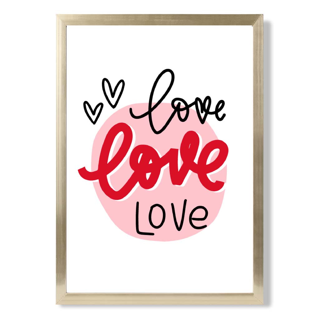 Gerahmter Kunstdruck „Kreis der Liebe“