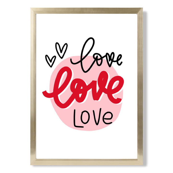 Gerahmter Kunstdruck „Kreis der Liebe“