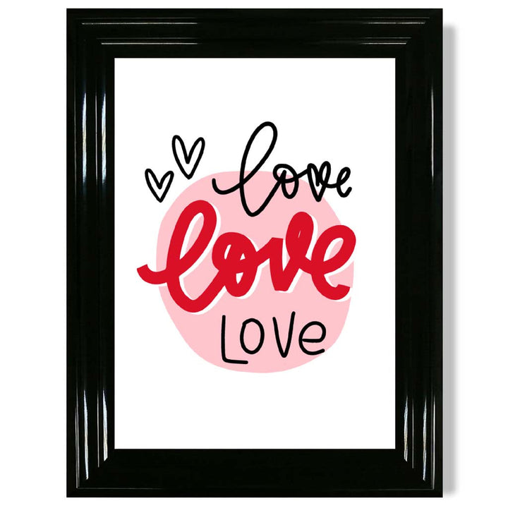 Gerahmter Kunstdruck „Kreis der Liebe“