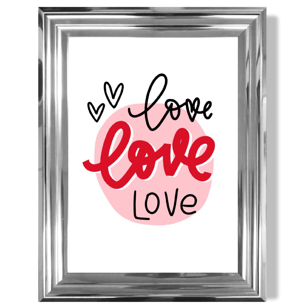 Gerahmter Kunstdruck „Kreis der Liebe“