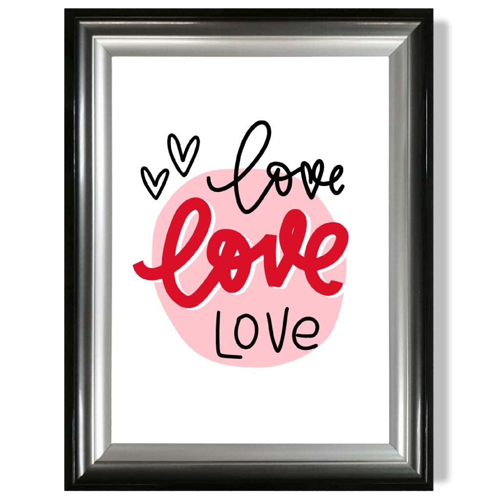Gerahmter Kunstdruck „Kreis der Liebe“