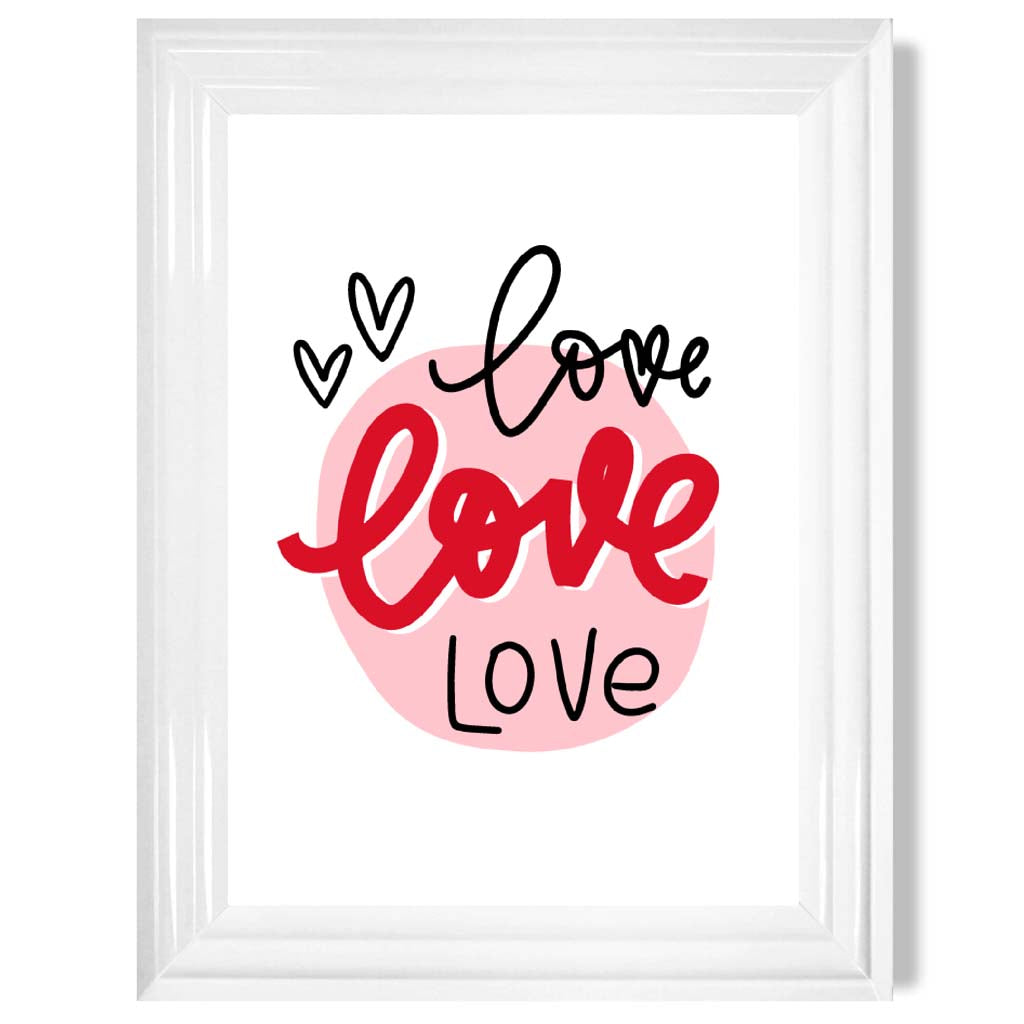 Gerahmter Kunstdruck „Kreis der Liebe“