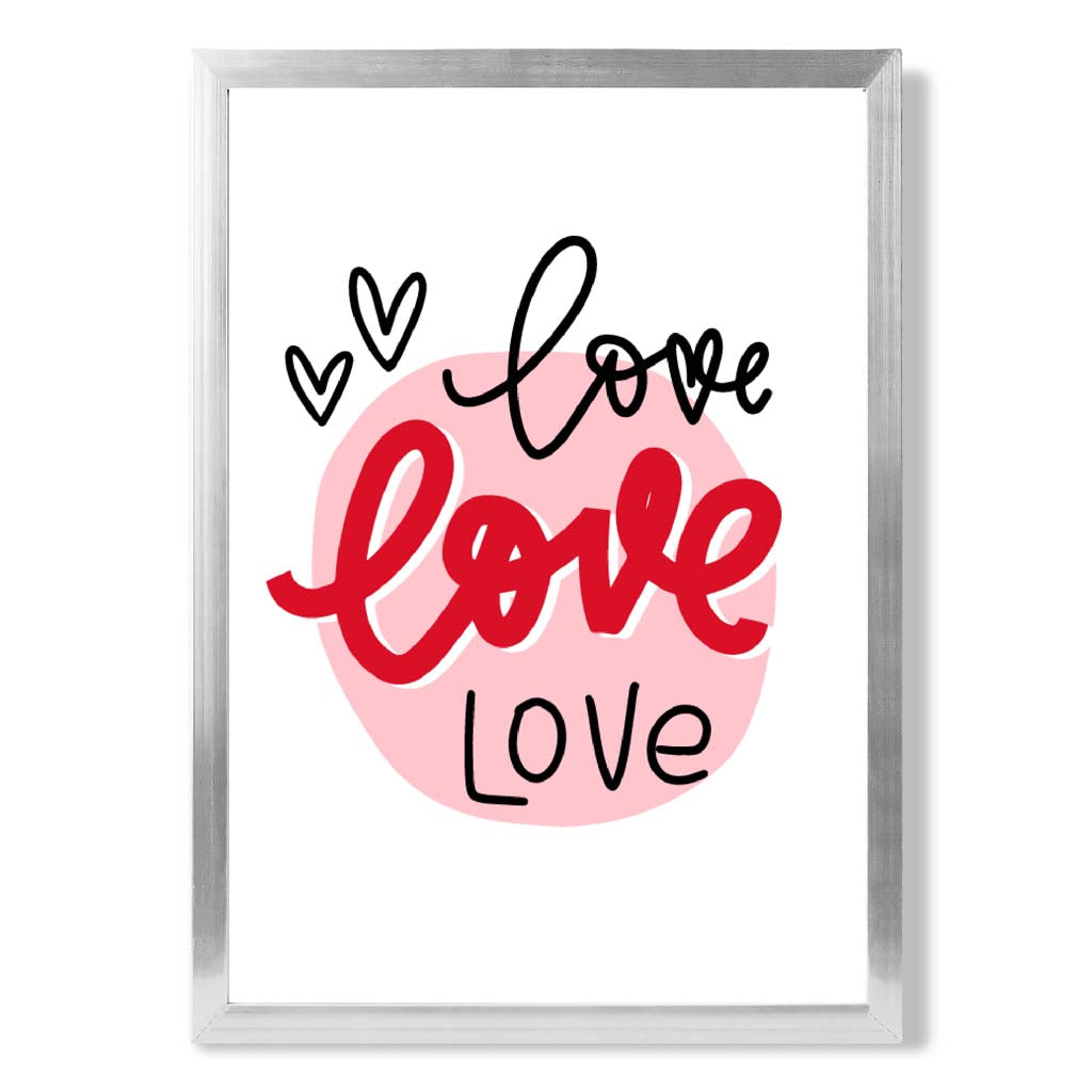 Gerahmter Kunstdruck „Kreis der Liebe“