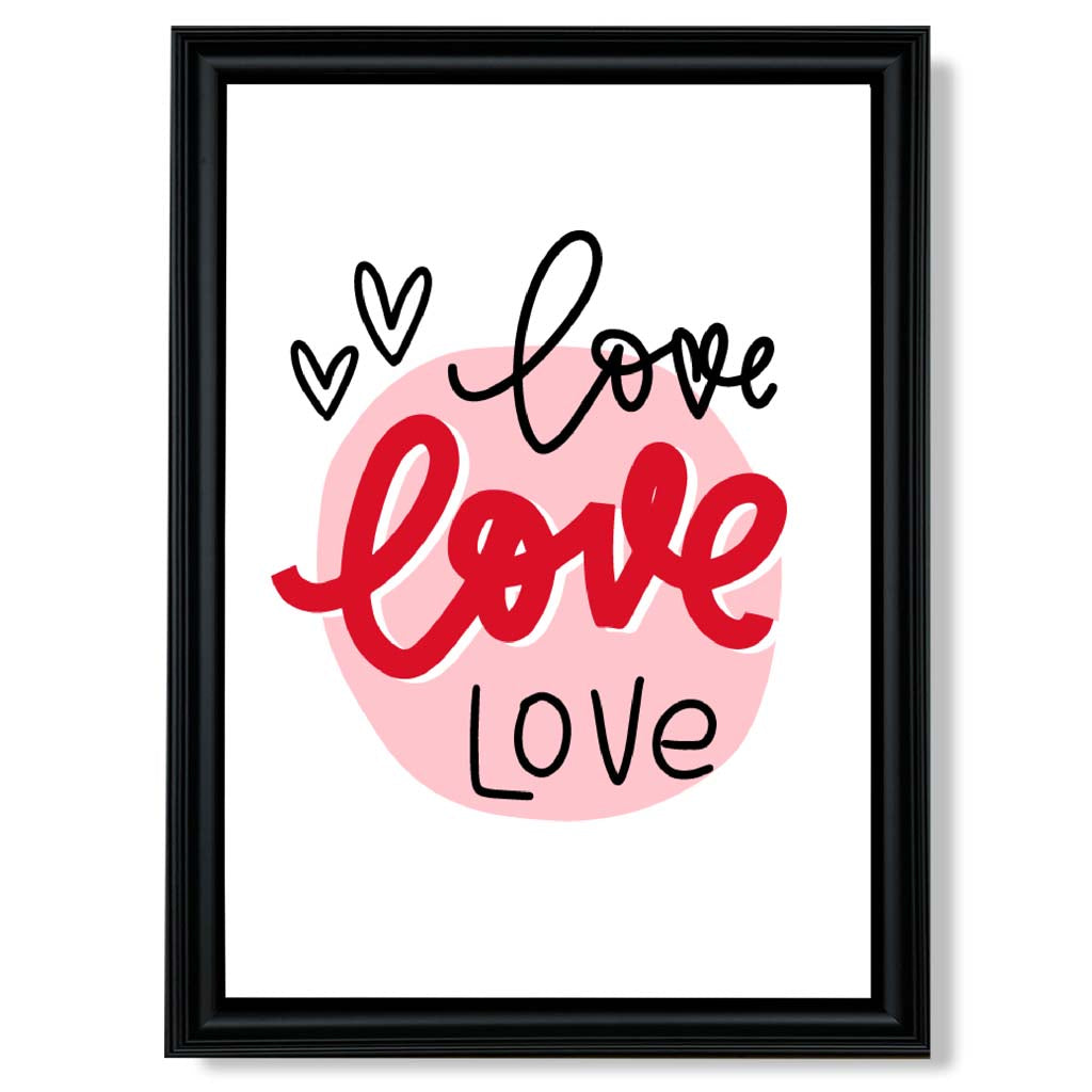 Gerahmter Kunstdruck „Kreis der Liebe“