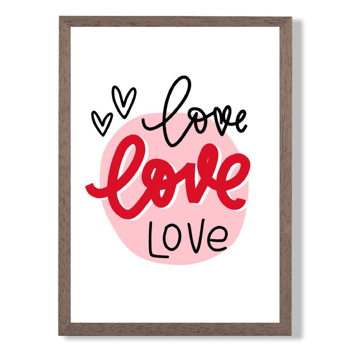 Gerahmter Kunstdruck „Kreis der Liebe“