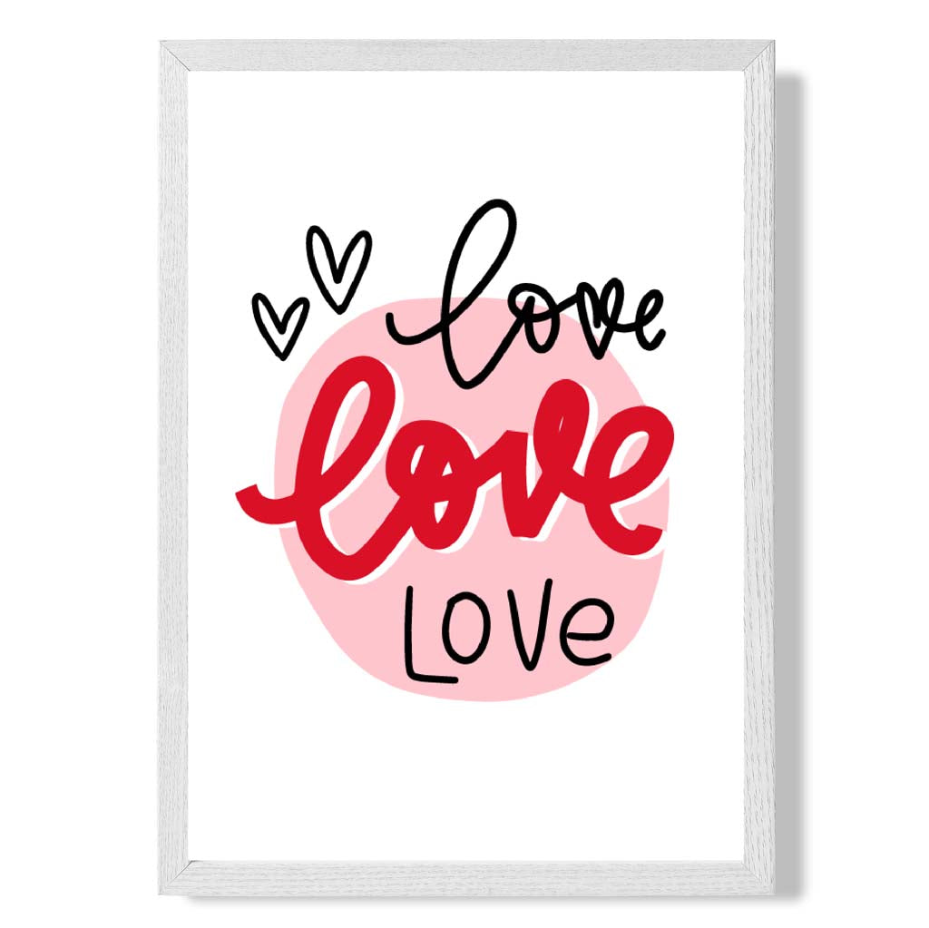 Gerahmter Kunstdruck „Kreis der Liebe“