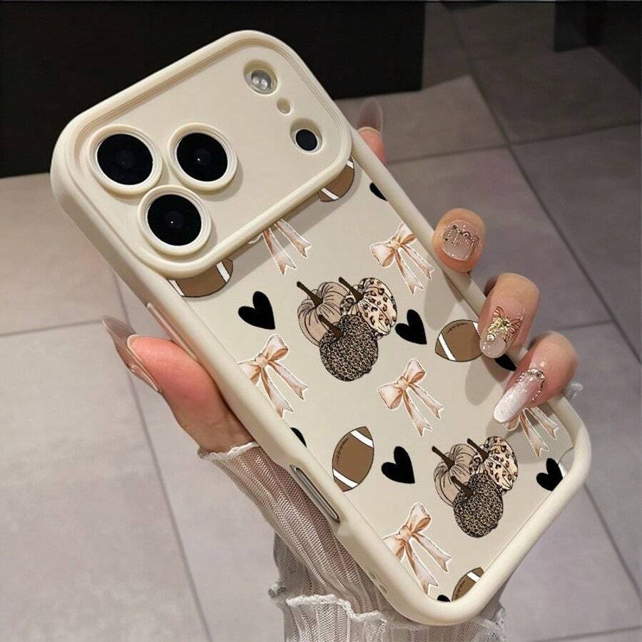 Apple iPhone  TPU-Hülle, stoßfest, Kürbis Muster