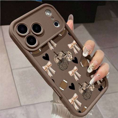 Apple iPhone  TPU-Hülle, stoßfest, Kürbis Muster