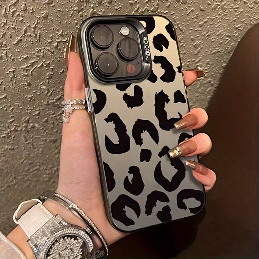 Leopardenmuster Softcase für iPhone 11 bis 17, stoßfest