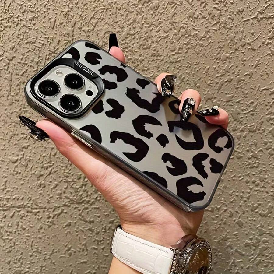 Leopardenmuster Softcase für iPhone 11 bis 17, stoßfest