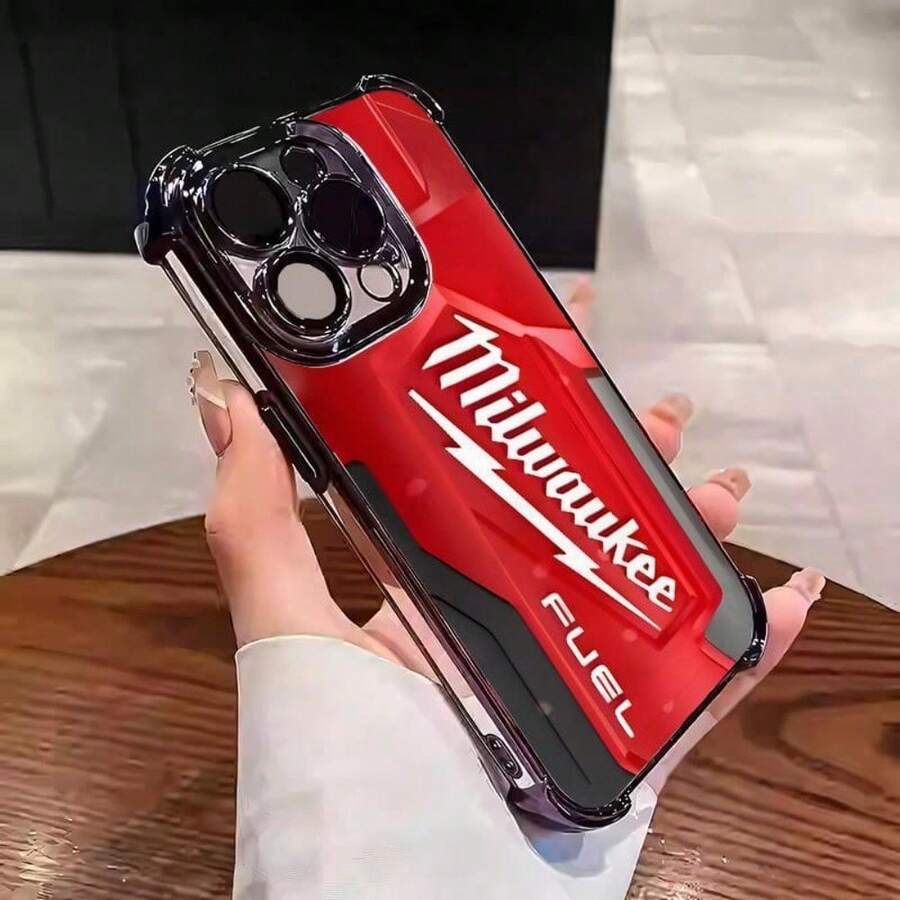 Personalisierte Transparente iPhone Hülle Schwarz Silber