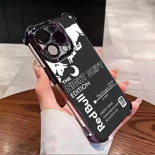 iPhone  Hülle, transparent, stoßfest, galvanisiert