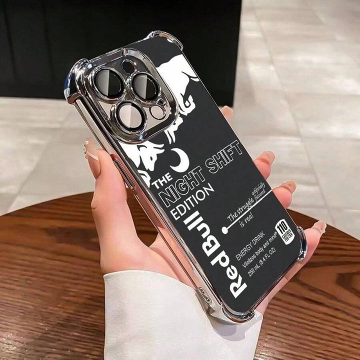 iPhone  Hülle, transparent, stoßfest, galvanisiert