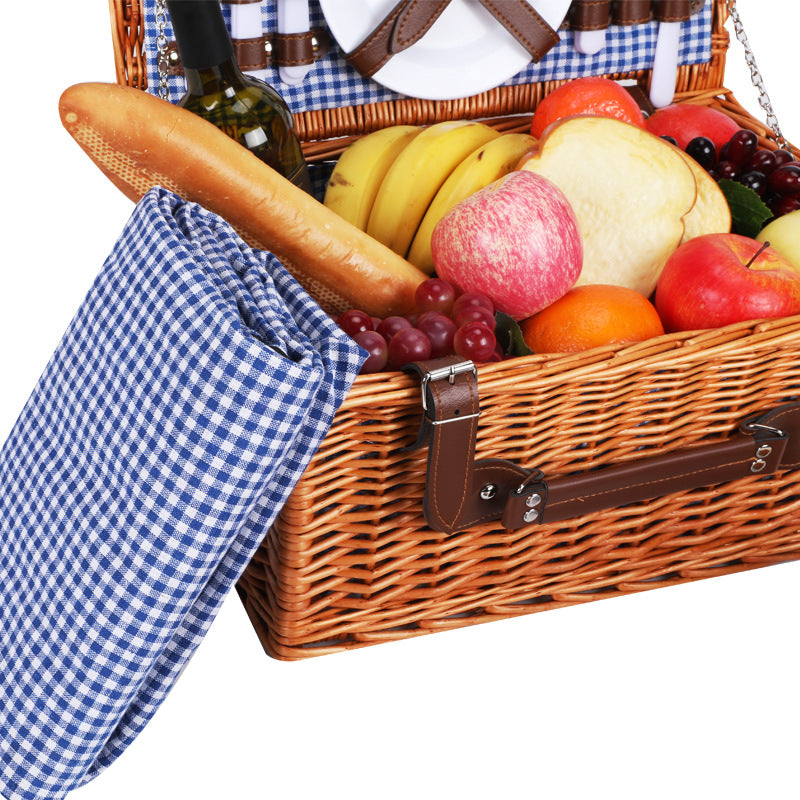 Damen Picknickkorb mit integriertem Geschirrset und wärmeisolierenden Elementen Karnz