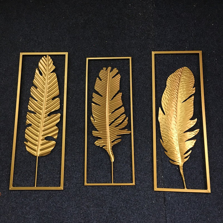 Elegante dekorative Feder Wandkunst Karnz
