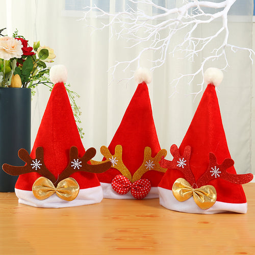 Weihnachtsmütze mit Rentierohren und Glitzerdetails Karnz