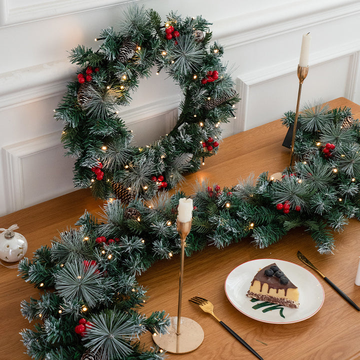 Weihnachtskranz, 45 cm, mit Beleuchtung