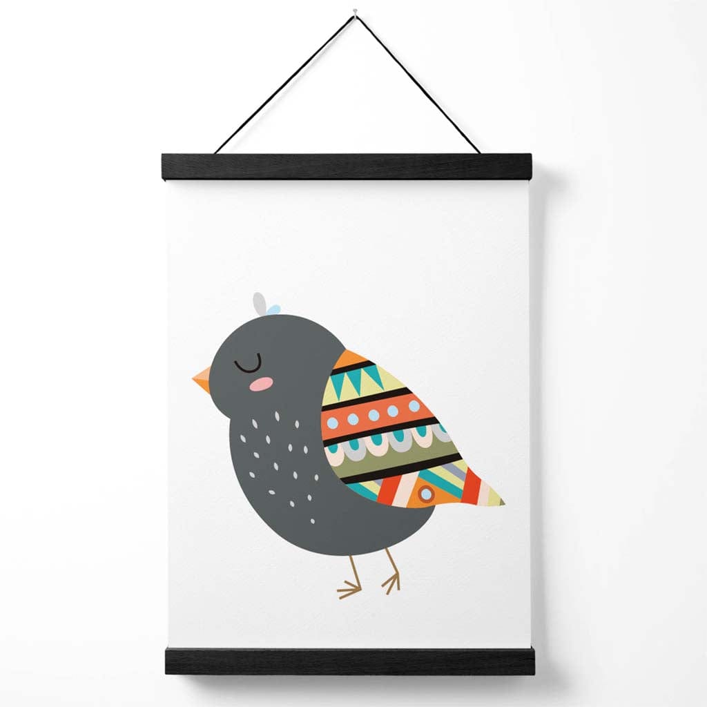 Vogel-Tribal-Tier-Poster mit Aufhänger
