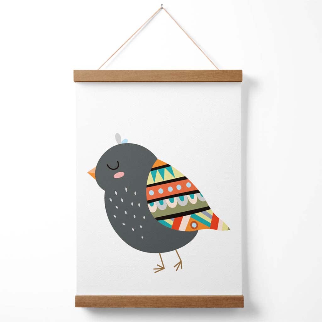 Vogel-Tribal-Tier-Poster mit Aufhänger