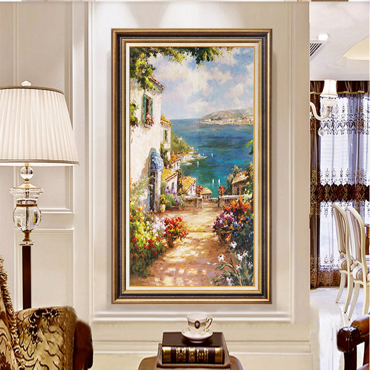 Elegante Schwan Landschaft Gerahmtes Kunstwerk