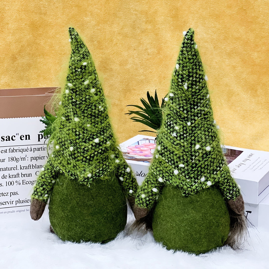 Weihnachtswichtel mit Sukkulenten-Design