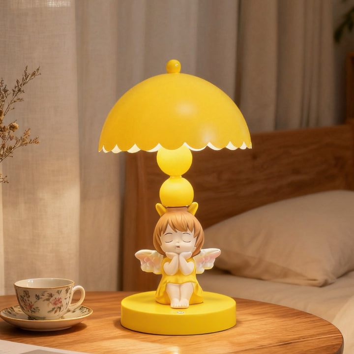 Engel Tischlampe, Nachttischlampe, 3-stufig dimmbar