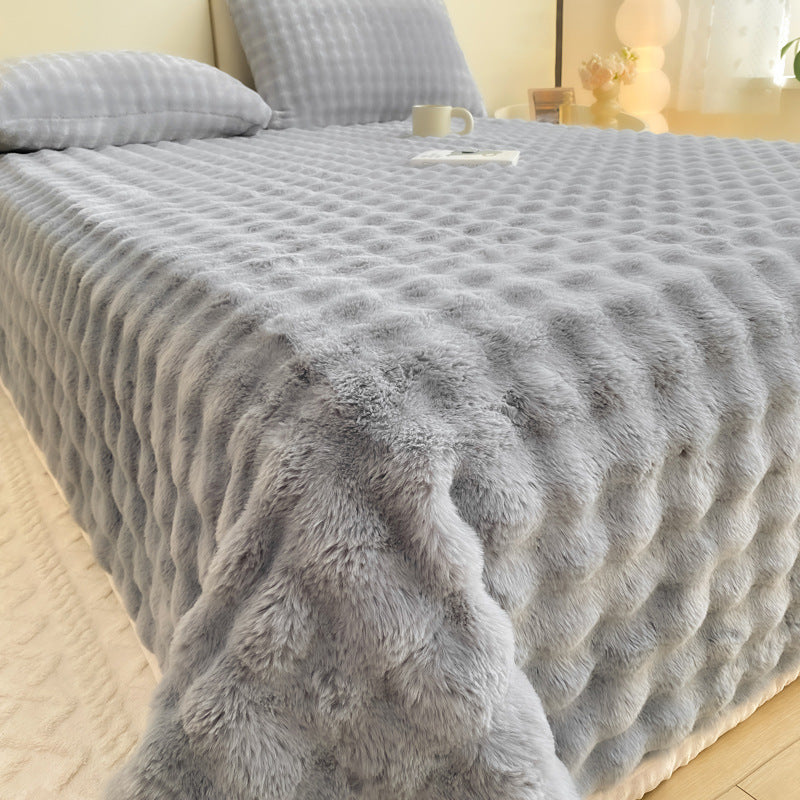 Flauschiges Bettlaken aus Milchfaser-Fleece, extra warm