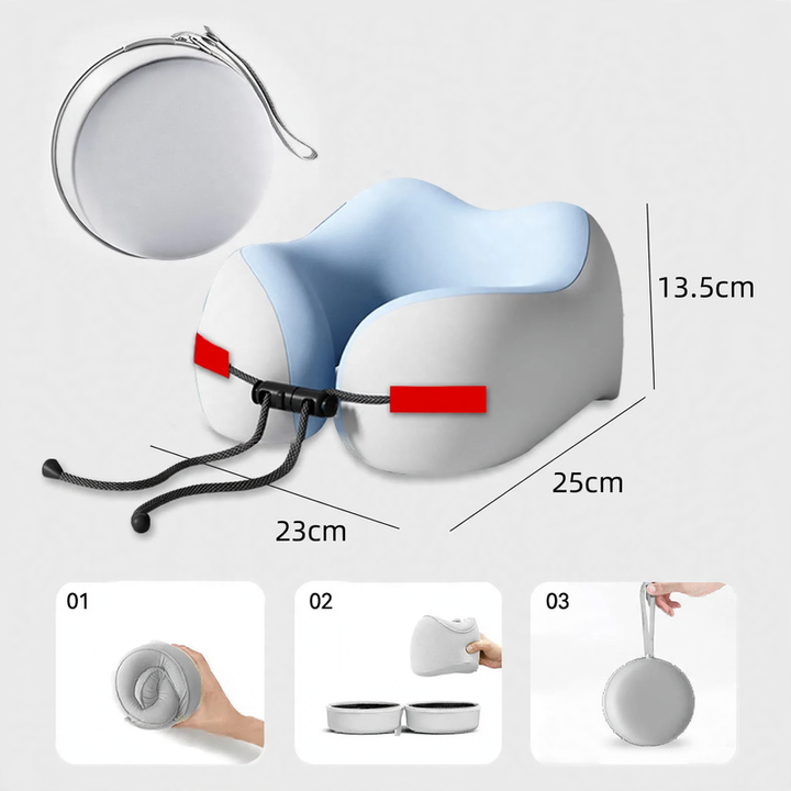 Nackenstützkissen aus Memory-Foam, U-Form