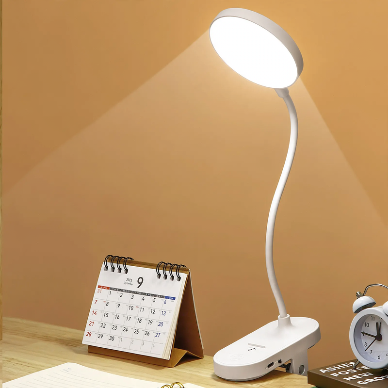 LED-Klemmleuchte, dimmbar, für Schreibtisch und Bett