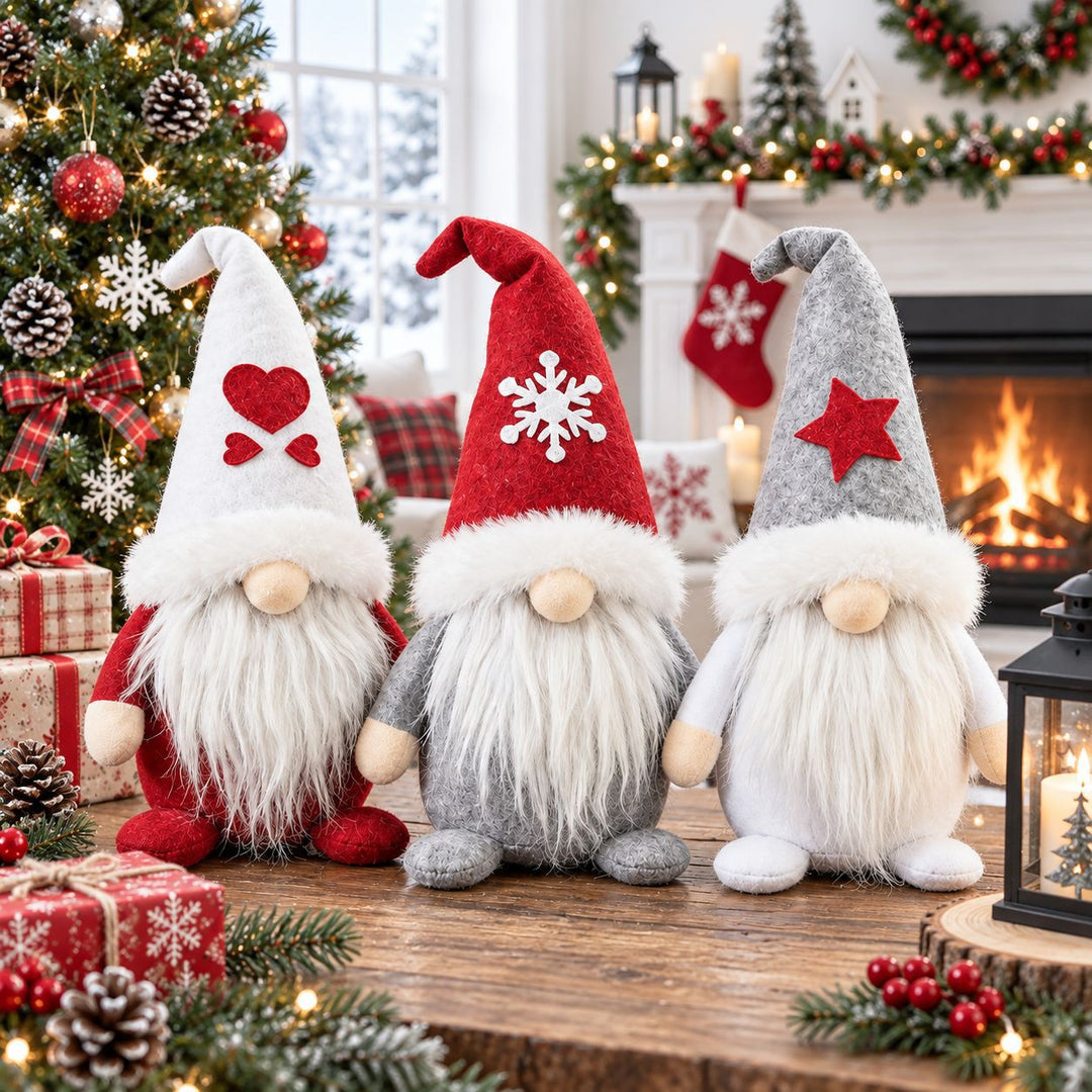 Weihnachts-Wichtel mit Motiv-Mütze