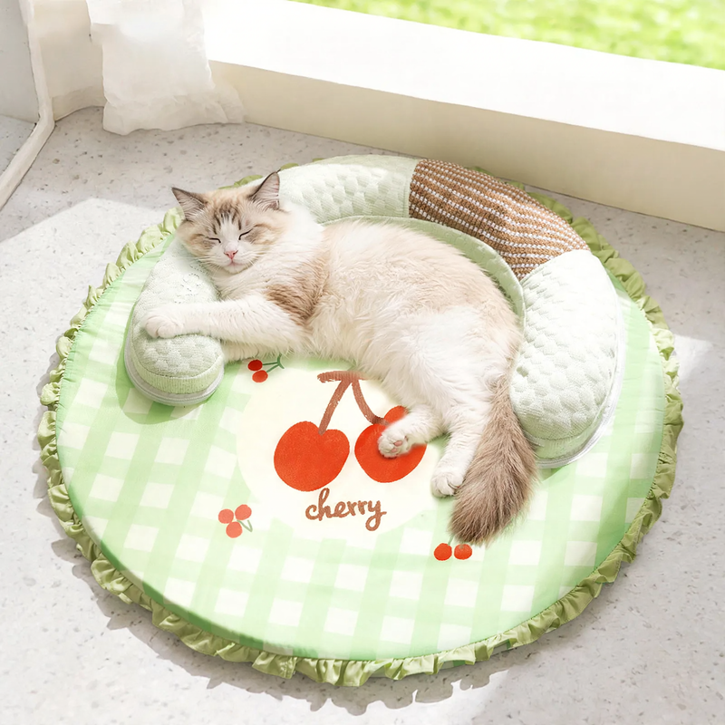 Sommer-Haustier-Bett, Sisal, abnehmbar und waschbar