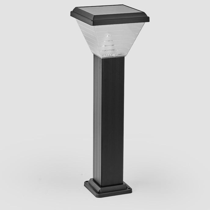 Moderner Minimalistischer Quadratischer Zylinder Solar Wasserdichter ABS PC LED Außenleuchte Für Garten | Karnz