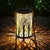 Moderne Art Deco Solar Zylinder Skelett Laterne Eisen LED Außen Landschaft Licht Für Garten | Karnz
