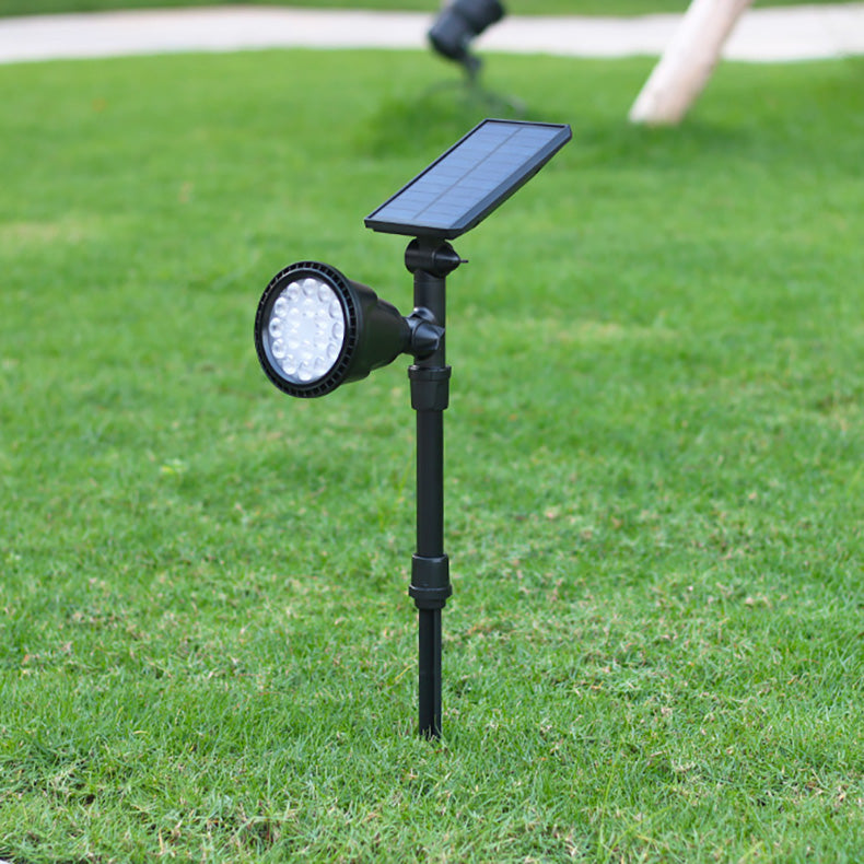 Zeitgenössische industrielle ABS Solar wasserdichte LED-Spotlight Rasen-Einstecklicht für Außenbereich Terrasse | Karnz