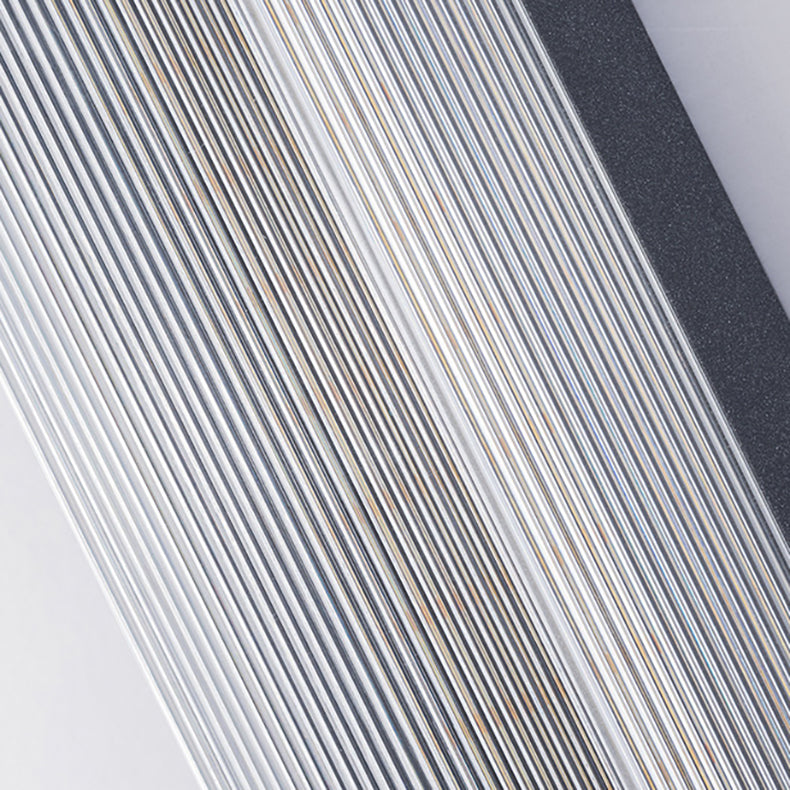 Wasserdichte, rechteckige LED-Wandleuchte aus Edelstahl und Acryl für die Terrasse