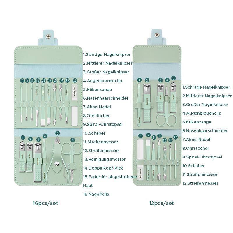 Nagelknipser tragbares Set (12/16 Stück) | Karnz