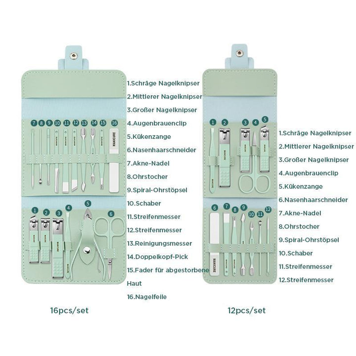 Nagelknipser tragbares Set (12/16 Stück) | Karnz