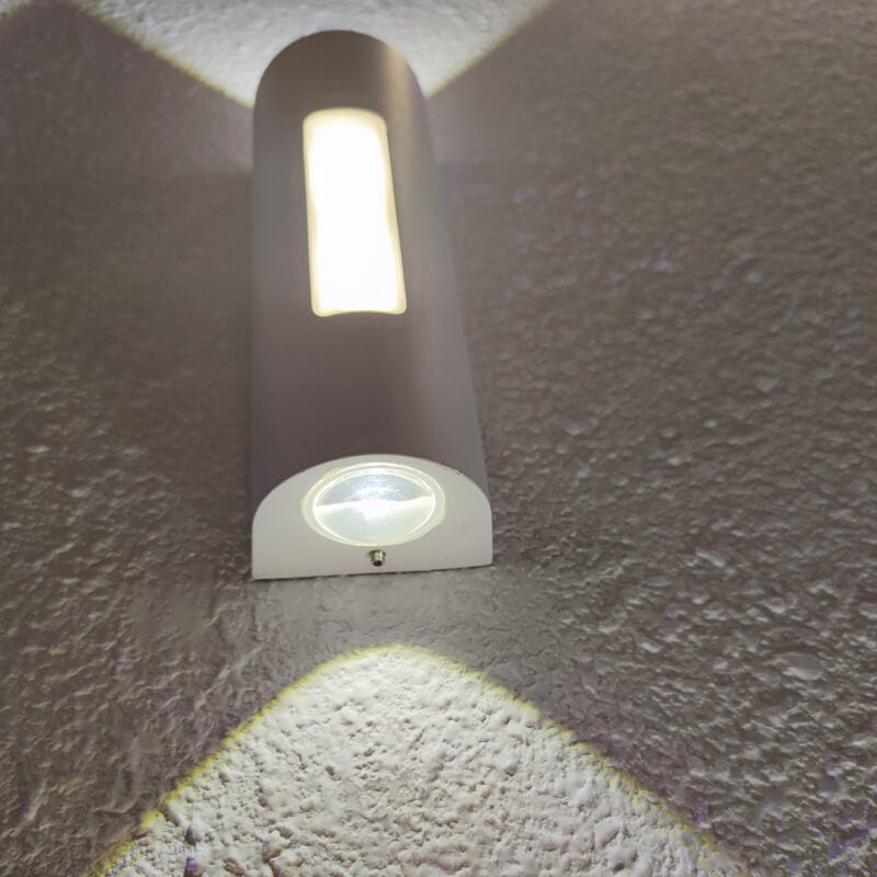 Moderner minimalistischer zylindrischer Design-LED-Außen-Wandleuchte Deko-Lampe | Karnz