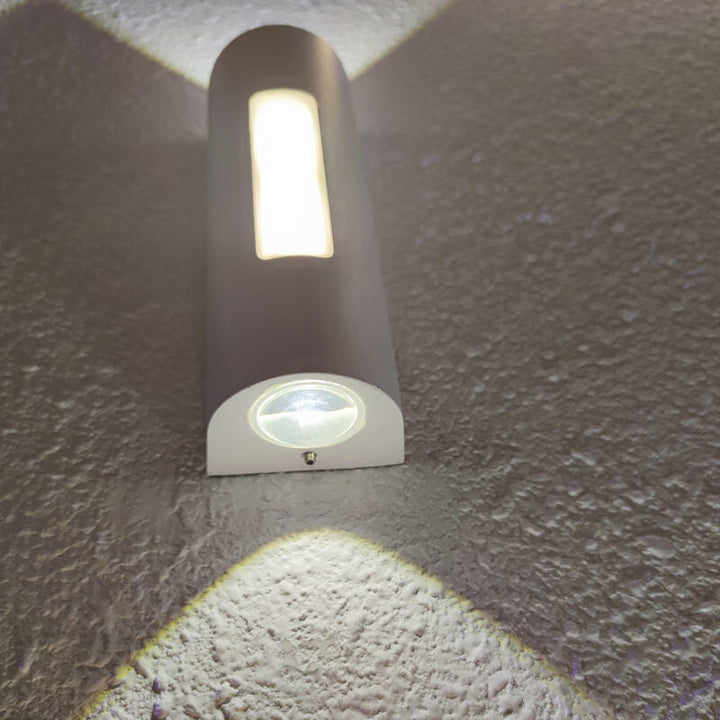 Moderner minimalistischer zylindrischer Design-LED-Außen-Wandleuchte Deko-Lampe | Karnz