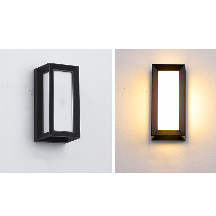 Moderne kreative Geometrie Aluminium Außen wasserdichte LED Wandleuchte Lampe | Karnz