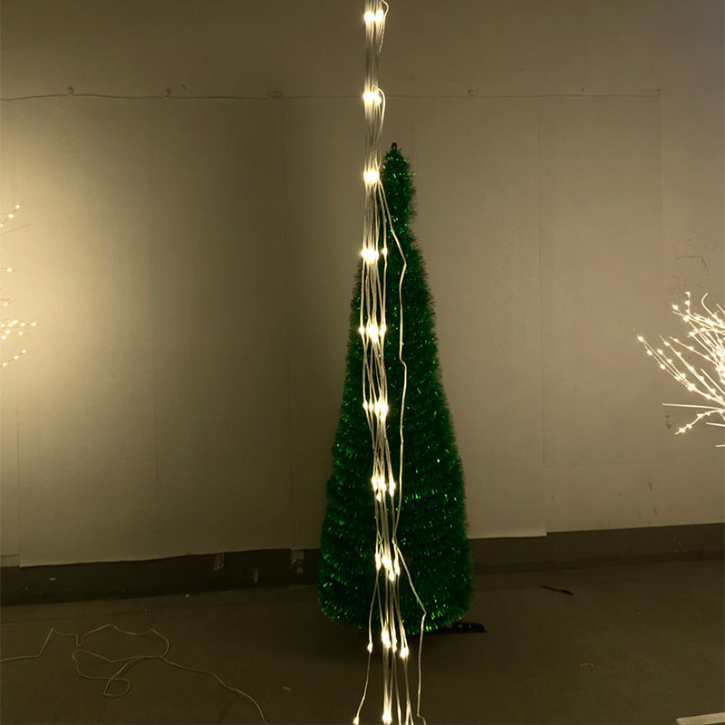 LED-Weihnachtsbaumspitze mit Lichtdraht, 3 m, USB