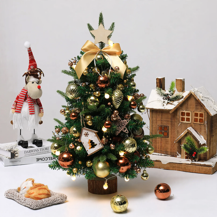 Dekorativer Mini-Weihnachtsbaum für Tisch und Fenster