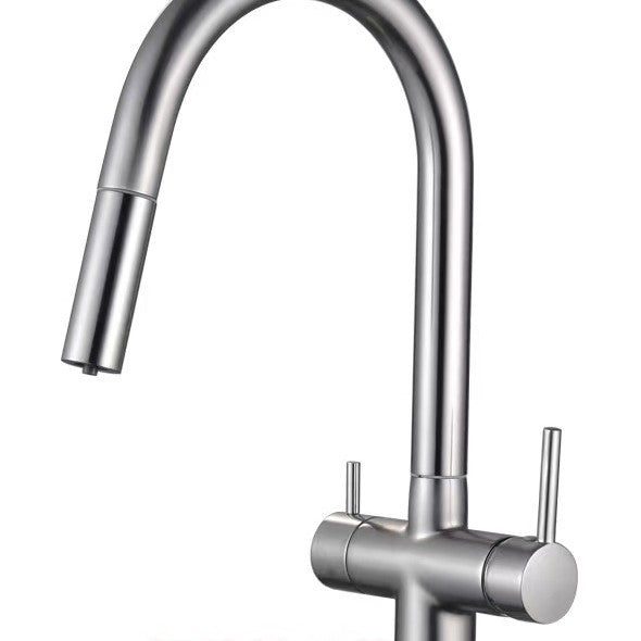 Küchenarmatur Edelstahl 304, Einhebel-Mischbatterie
