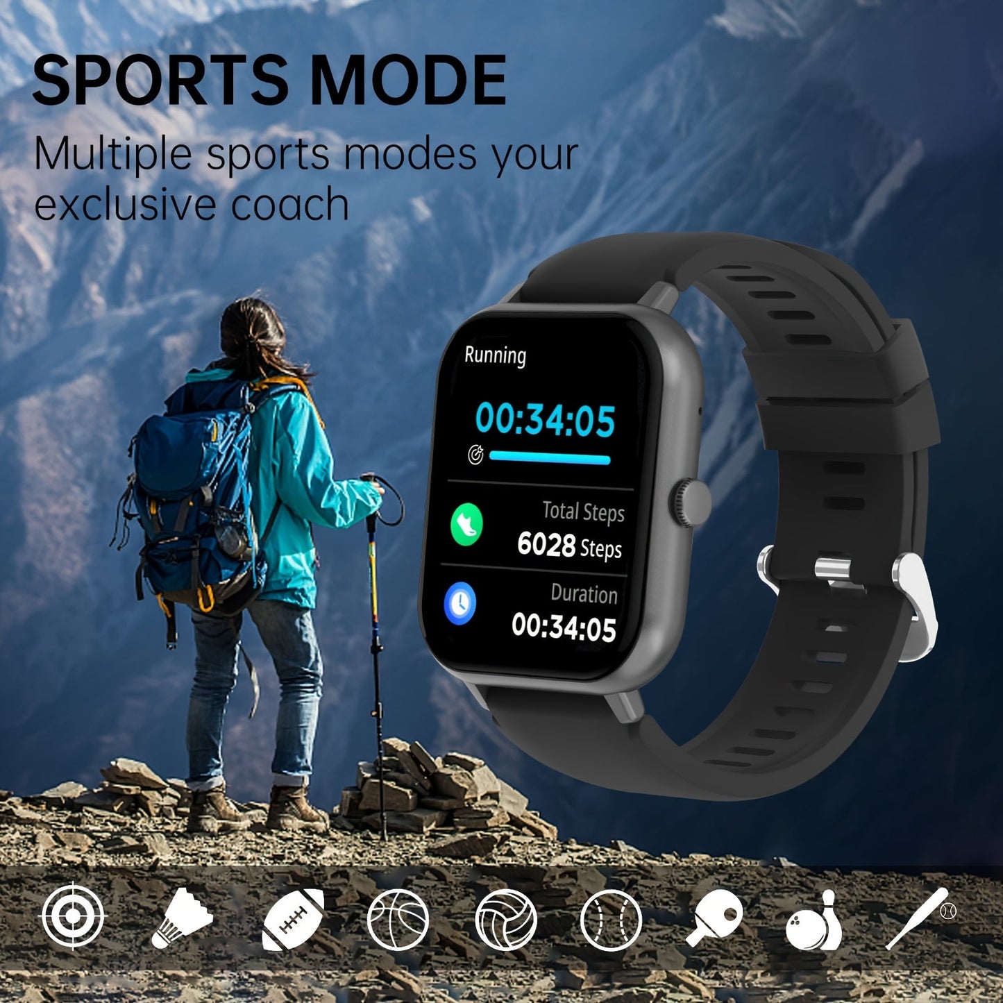 Smartwatch 4,65 cm Touchscreen | Karnz